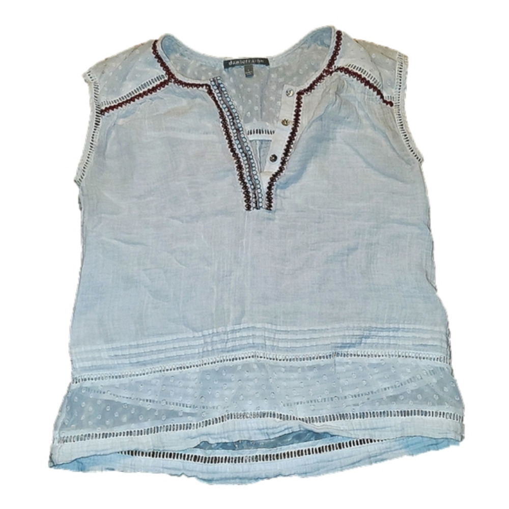 DANIEL RAINN White sleeveless tanktop Small